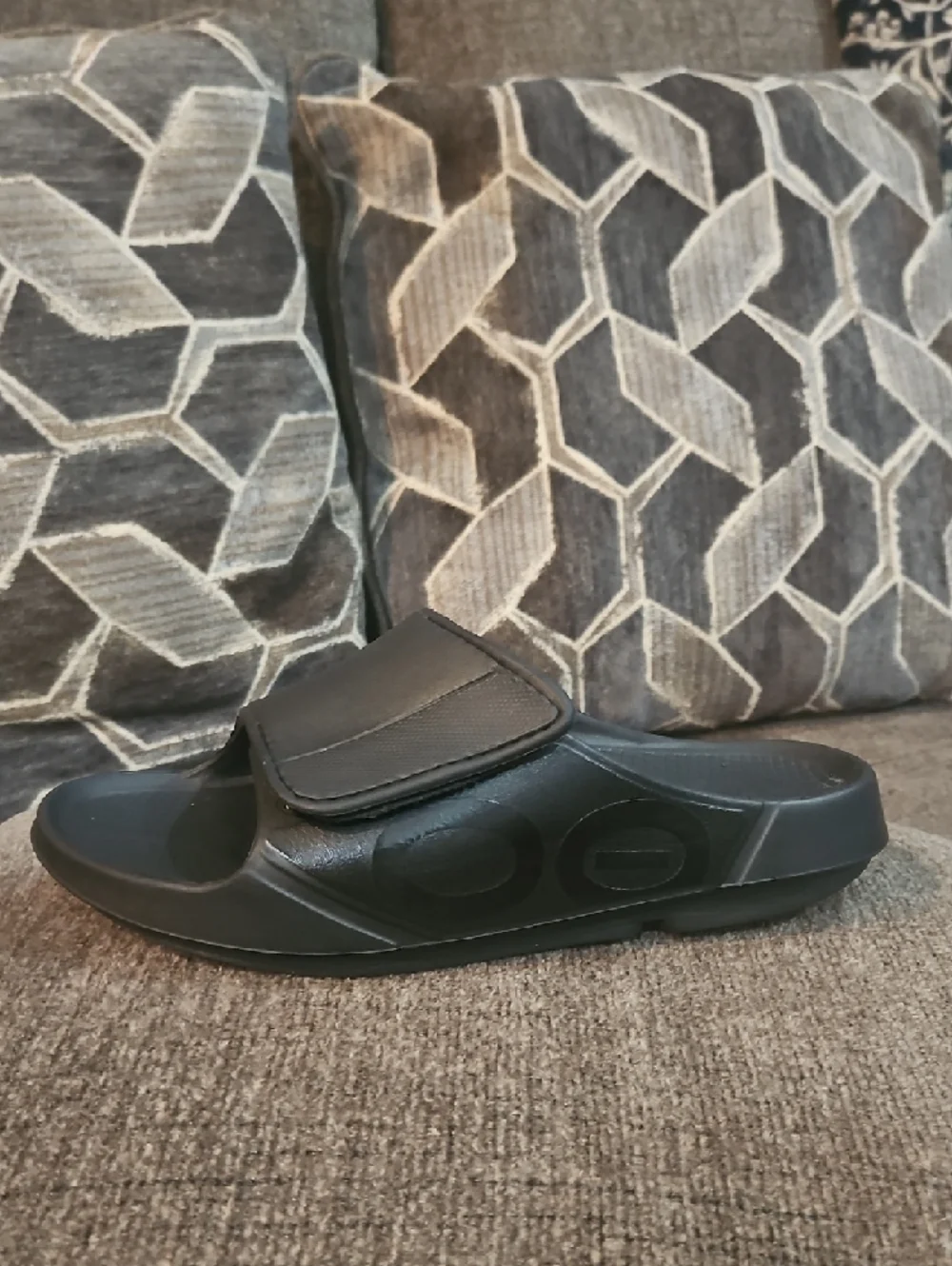 OOFOS Men's Sport Flex Slide -‎ Black